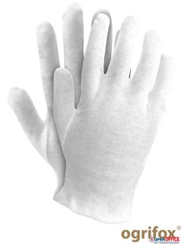 Rękawiczki białe cienkie bawełniane rozmiar 7 OGRIFOX OX-UNDER W 7 norma EN420 Reis