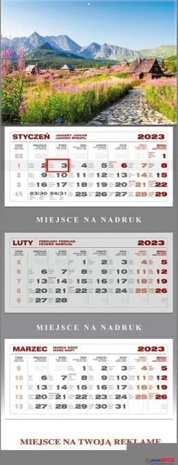 Kalendarz trójdzielny 2024 Nr kat. KS055B -TATRY WOKÓŁ NAS Wokół Nas