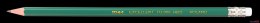 Ołówki z żywicy syntetycznej EXCELLENT,HB, hexagonalne, z gumką zielony TO-005 Toma Toma