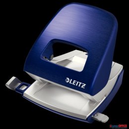 Dziurkacz duży metalowy Leitz Style, niebieski, 10 lat gwarancji, 30 kartek 50060069 Leitz