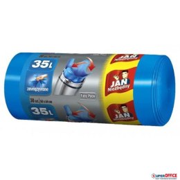 JAN NIEZBĘDNY Worki HD Easy-pack niebieskie wiązane 35l 30 szt. 32331 Jan Niezbędny