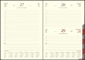 Kalendarz Cross z gumką i ażurową datówką A5 tygodniowy z notesem p. kremowy Nr kat. 204 A5TNRK czarny 2024 WOKÓŁ NAS Wokół Nas