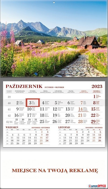 Kalendarz jednodzielny 2024 Nr kat. KS056B -TATRY WOKÓŁ NAS Wokół Nas