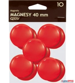 Magnesy 40mm GRAND czerwone (10szt ) 130-1701 Grand