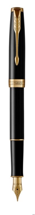 Pióro wieczne (F, stalówka ze stali) SONNET BLACK LACQUER GT PARKER 1931494, giftbox Parker