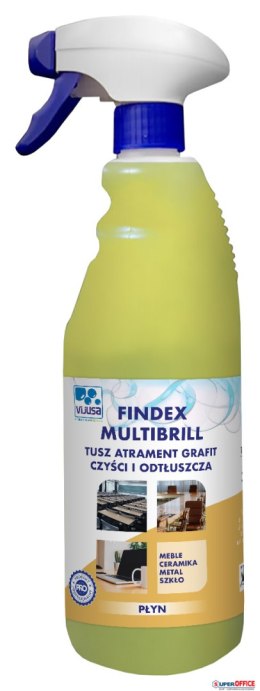 Płyn/preparat Professional do czyszczenia i odtłuszczania powierzchni twardych, Tusz Atrament Grafit itp., VIJUSA 750ml, Findex  Vijusa
