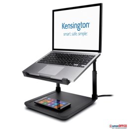 Podstawka Kensington SmartFit_ pod laptopa z bezprzewodową podkładką do ładowania telefonu, czarna K52784WW Kensington