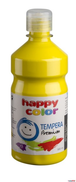 Farba tempera Premium 500ml, żółty, Happy Color HA 3310 0500-1 Happy Color