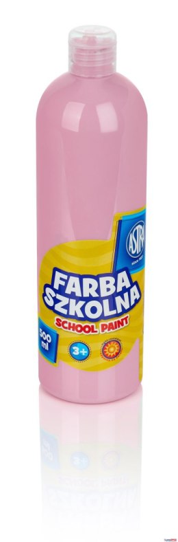 Farba szkolna Astra 500 ml - różowa jasna, 301112008 Astra