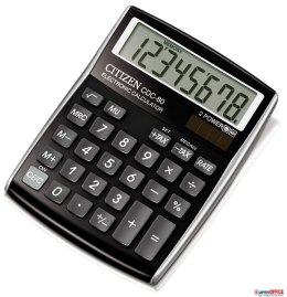 Kalkulator biurowy CITIZEN CDC-80 BKWB, 8-cyfrowy, 135x80mm, czarny CITIZEN