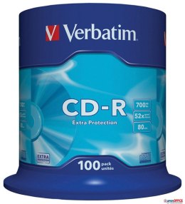 Płyta CD-R VERBATIM CAKE (100) Extra Protection 700MB x52 43411 Verbatim