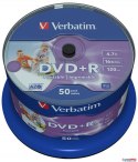 Płyta DVD+R VERBATIM 43512 16x 4,7GB (50) cake AZO Wide Inkjet Printable Verbatim