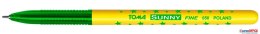 Długopis w gwiazdki SUNNY z końcówką 0,7mm, zielony TO-050 Toma Toma