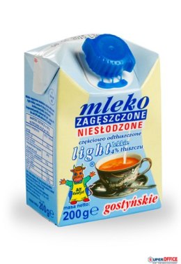 Mleko GOSTYŃ 4% zagęszczone niesłodzone LIGHT 200g GOSTYŃ
