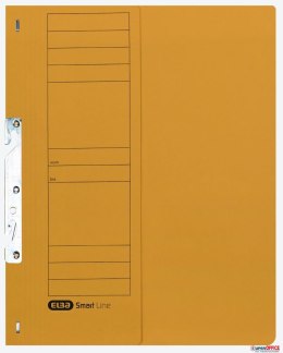 Skoroszyt kartonowy ELBA 1/2 A4, hakowy, żółty, 100551892 Elba