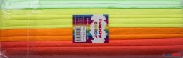Bibuła marszczona 25x200cm, MIX fluo, 4 kol, 5 rolek, Happy Color HA 3640 2520-MIXFlu Happy Color