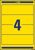 Etykiety na segregatory L4769-20 61 x 192 20 ark żółte, Avery Zweckform (X) Avery Zweckform