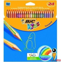 Kredki ołówkowe BIC Kids Tropicolors 24kol., 9375182/9375183 Bic