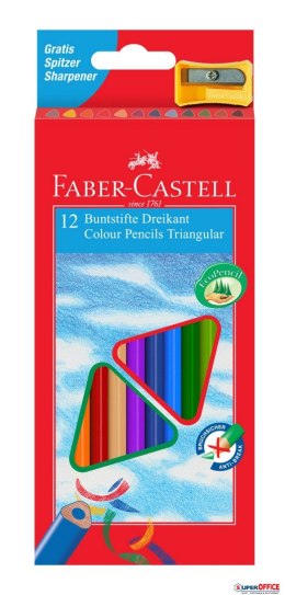 Kredki trójkątne 12kolorów EKO + temperówka FC120523 FABER CASTEL Faber-Castell