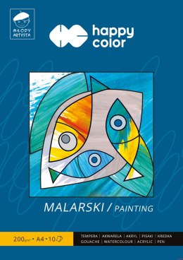 Blok malarski Młody Artysta, A4, 10 ark, 200g, Happy Color HA 3720 2030-M10 Happy Color