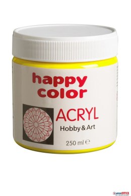 (WYCOFANE)Farba akrylowa 250ml cytrynowa HA 7370 0250- 12 HAPPY COLOR Happy Color