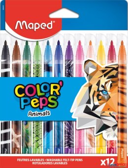 Flamastry COLORPEPS ANIMALS 12 szt. Maped 845403 Maped