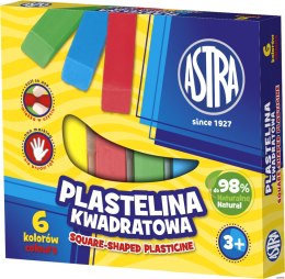 Plastelina Astra kwadratowa 6 kolorów, 83811908 Astra