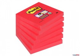 Bloczki 3M POST-IT 76x76mm różowe Super Sticky 6x90kartek 70005198125 Post-It 3M