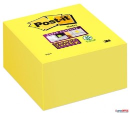 Kostka samoprzylepna POST-IT_ Super Sticky (2028-S), 76x76mm, 1x350 kart., ultra żółta Post-It 3M