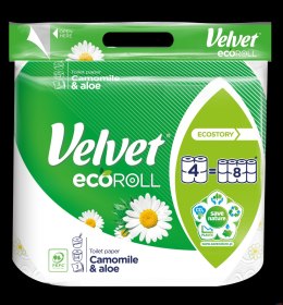 Papier toaletowy Velvet Ecoroll rumianek & aloes 4 rolki Velvet
