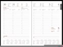 Kalendarz Vivella B5 tygodniowy p. biały Nr kat. 216 B5TB czarny 2024 WOKÓŁ NAS Wokół Nas