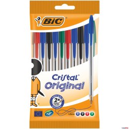 Długopis BIC Cristal Original mix AST, blister 10szt, 830865 Bic