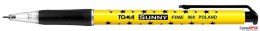 Długopis w gwiazdki AUTOMAT SUNNY z końcówką 0,7mm, czarny TO-060 Toma Toma