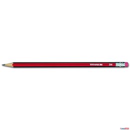 Ołówek techniczny z gumką 3H (12) TITANUM 83721 (X) Titanum