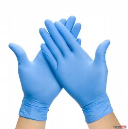 Rękawice nitrylowe S (100) niebieskie bezpudrowe 8%VAT Doman