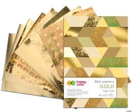 Blok GOLD, A4, 150-230g, 10 ark, Happy Color HA 3820 2030-MG Happy Color