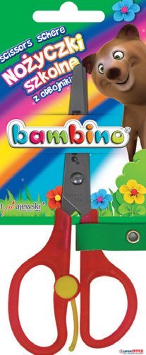 Nożyczki szkolne BAMBINO z odbojnikiem Bambino
