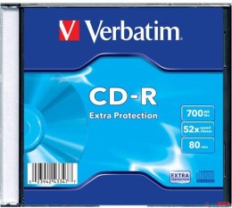 Płyta CD-R VERBATIM SLIM 700MB x52 Extra Protection 43347 (X) Verbatim
