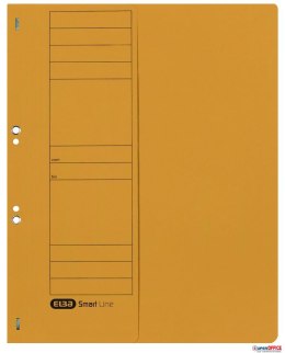 Skoroszyt kartonowy ELBA 1/2 A4, oczkowy, żółty, 100551878 Elba