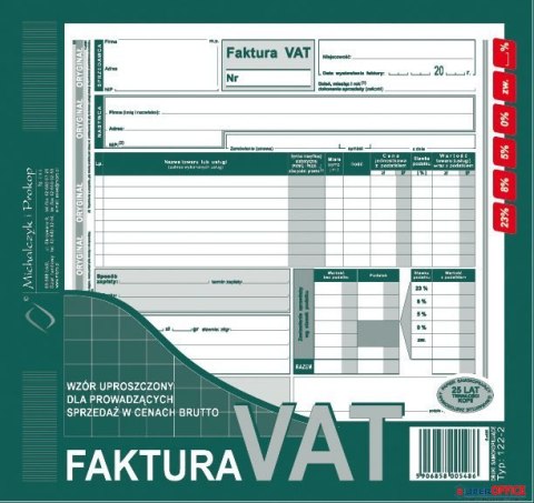 122-2E Faktura VAT brut.2/3 A4 (uproszcz.)MICHALCZYK i PROKOP Michalczyk i Prokop