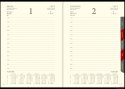 Kalendarz Cross z gumką i ażurową datówką B6 dzienny p. kremowy Nr kat. 204 B6DRK srebrny WOKOL NAS Wokół Nas