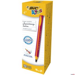 Ołówek bez gumki BIC Kids Evolution HB, różowy, 919263 Bic