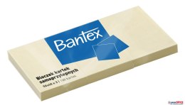 Bloczek samoprzylepne 50x40mm x 3, 100 kartek, żółty BANTEX 400086386 Bantex