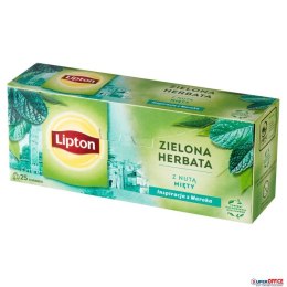 Herbata LIPTON GREEN MINT 25 torebek zielona z nutą mięty Lipton