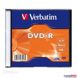 Płyta DVD-R VERBATIM SLIM 4.7GB x16 43557 Verbatim